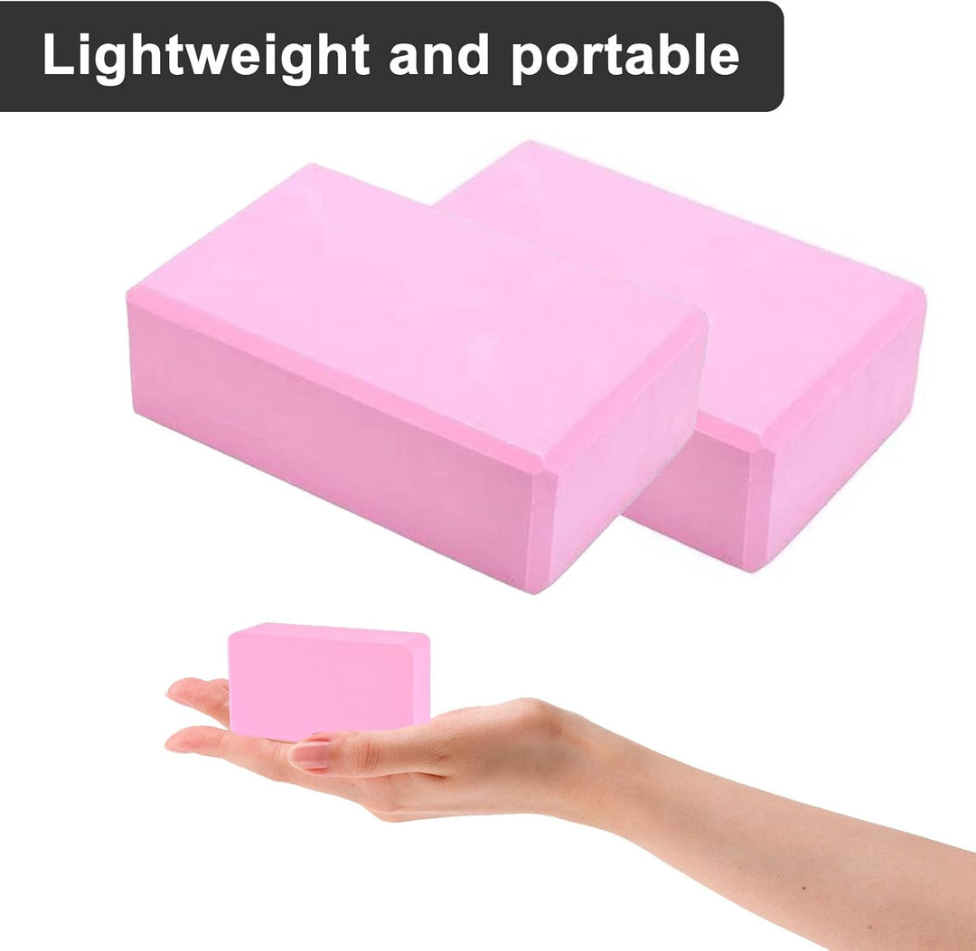 Yoga Block 2er Set, für Pilates Training, Hochwertige Blöcke, Yoga Klotz perfekt, Pilates Meditiatio