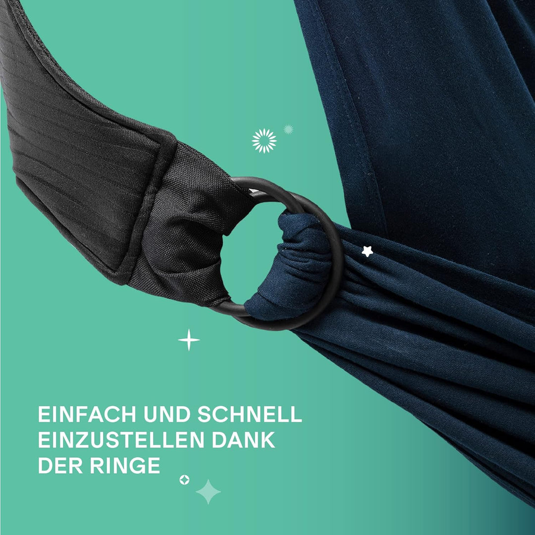 Koala Babycare Babytragetuch - Einfach anzuziehen - Elastisches Tragetuch bis zu 15 kg - Verstellbar