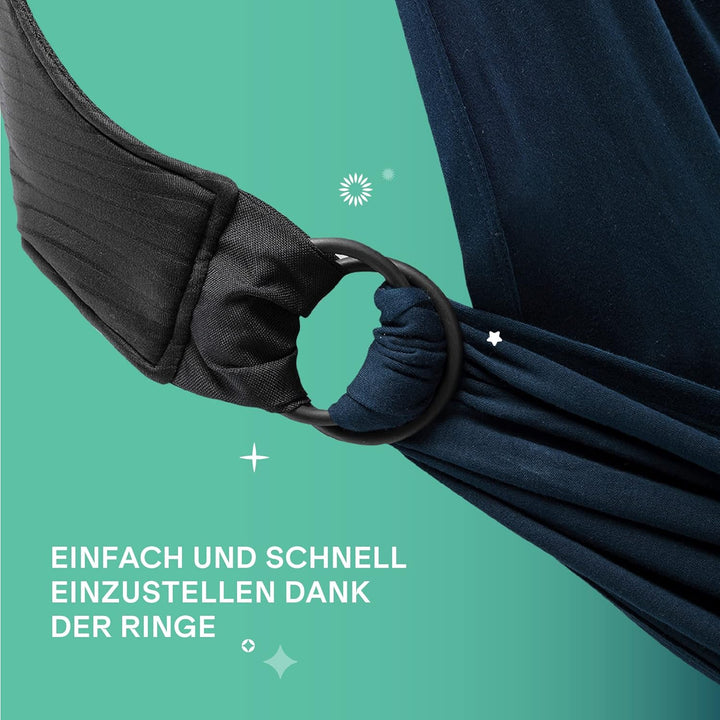 Koala Babycare Babytragetuch - Einfach anzuziehen - Elastisches Tragetuch bis zu 15 kg - Verstellbar