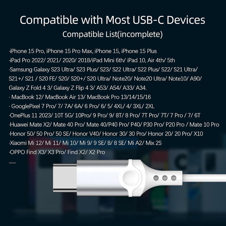 USB C Kopfhörer mit Mikrofon, In-Ear Kopfhörer für Samsung Galaxy S25 S24 S23 Ultra S22 S21 FE A55 A