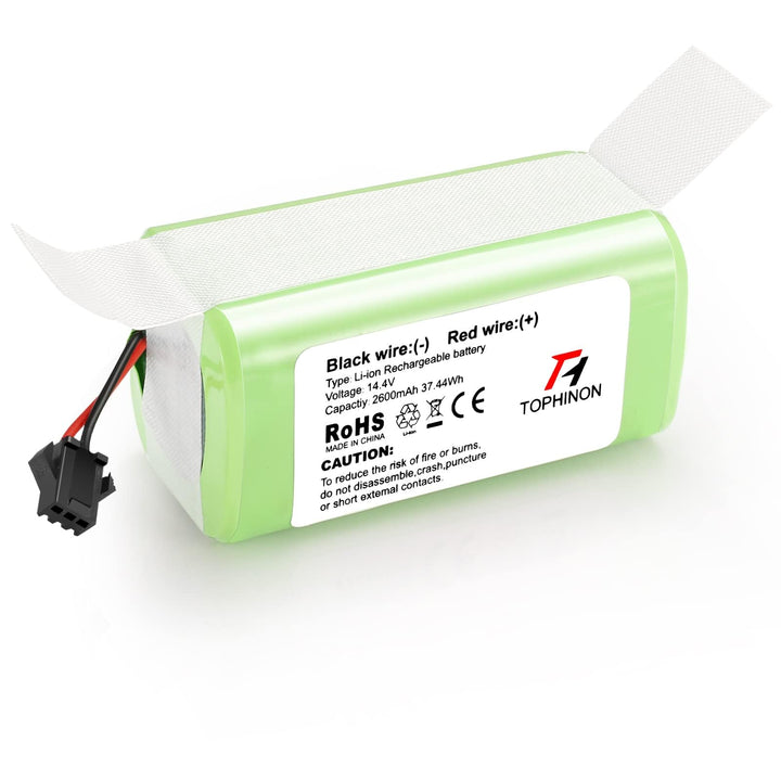 TOPHINON 14.4V 2600mAh Li-Ionen Ersatzakku für Ecovacs Deebot N79 N79S DN622, Eufy RoboVac 11,11S,11