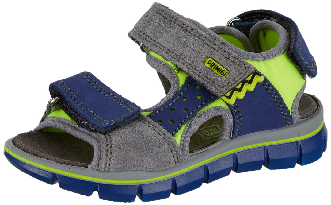 PRIMIGI Jungen Tevez Durchgängies Plateau Sandalen, Blau Grau