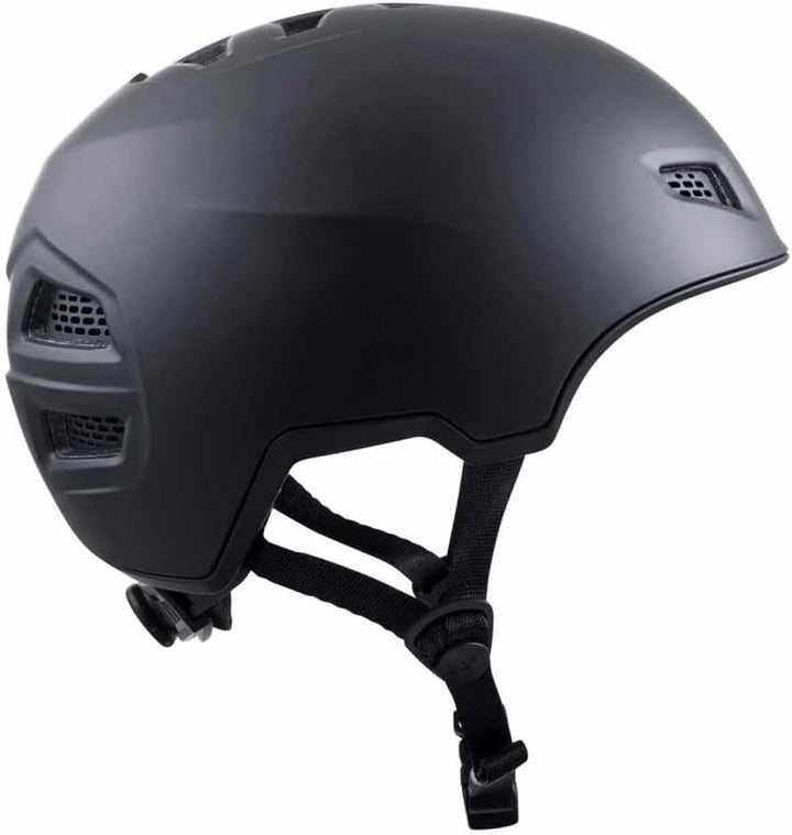TSG Unisex Jugend All Terrain Solid Color Helm Sk8/Trott/Fahrrad/Wake/Ski/Schnee, Satin Black, XXS/X