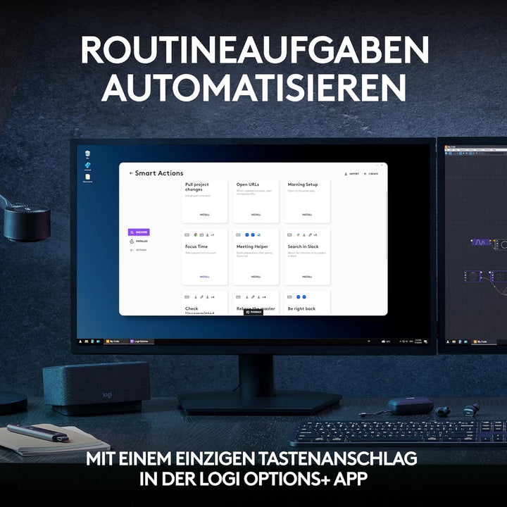 Logitech MX Keys S Combo: Leistungsstarke kabellose Tastatur und Maus mit Handablage,Customizable Il