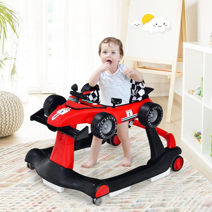 LIFEZEAL Lauflernhilfe Baby Höhenverstellbar &amp; Klappbar, 3 in 1 Babywalker, Baby Gehfrei ab 6 Monate