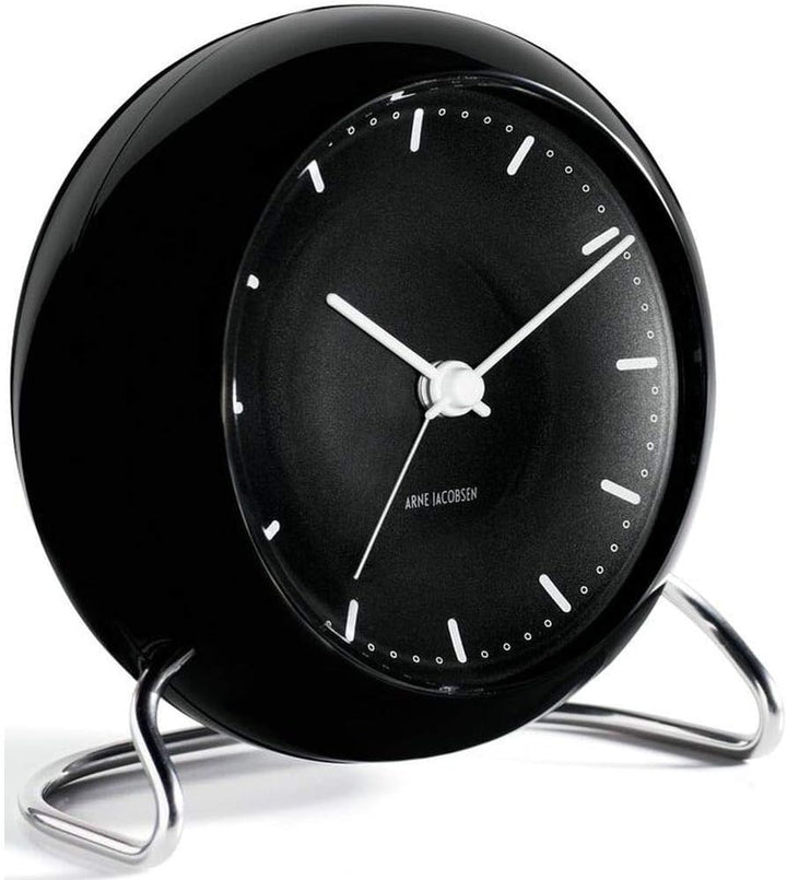 Arne Jacobsen Tischuhr 11cm Schwarz, 11cm Schwarz