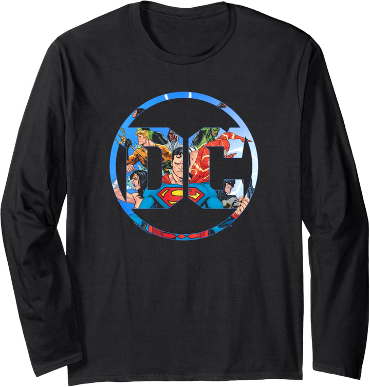 Justice League DC Comics Logo Langarmshirt