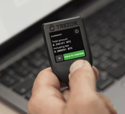 Trezor Model T - Krypto-Hardware-Wallet mit LCD-Touchscreen, Sicheren Bitcoin und 8000+ Münzen für M