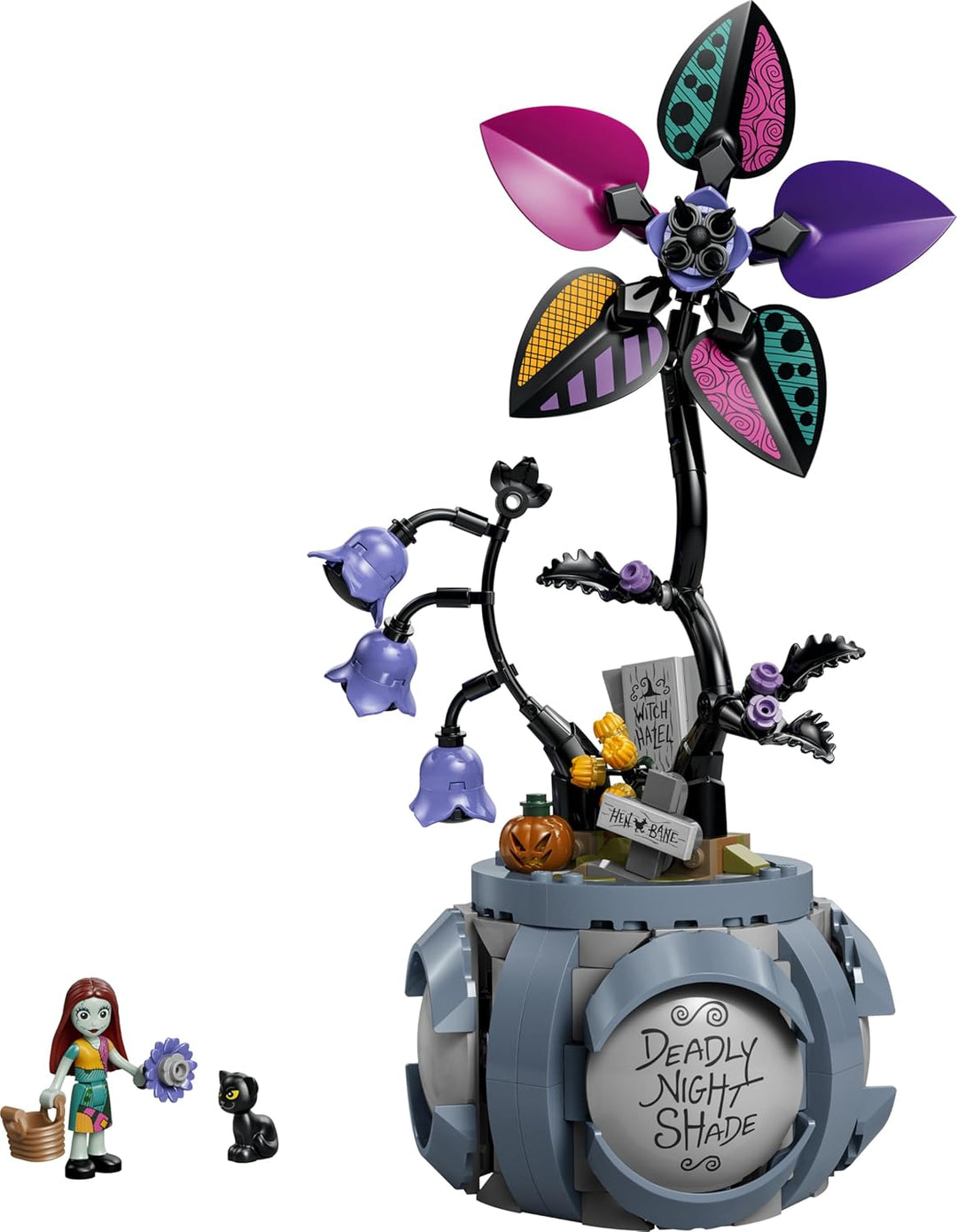 LEGO ǀ Disney Sallys Blumentopf - DIY Schlafzimmer Deko mit 2 Kunstblumen, 2 Mini Puppen & Zubehör -