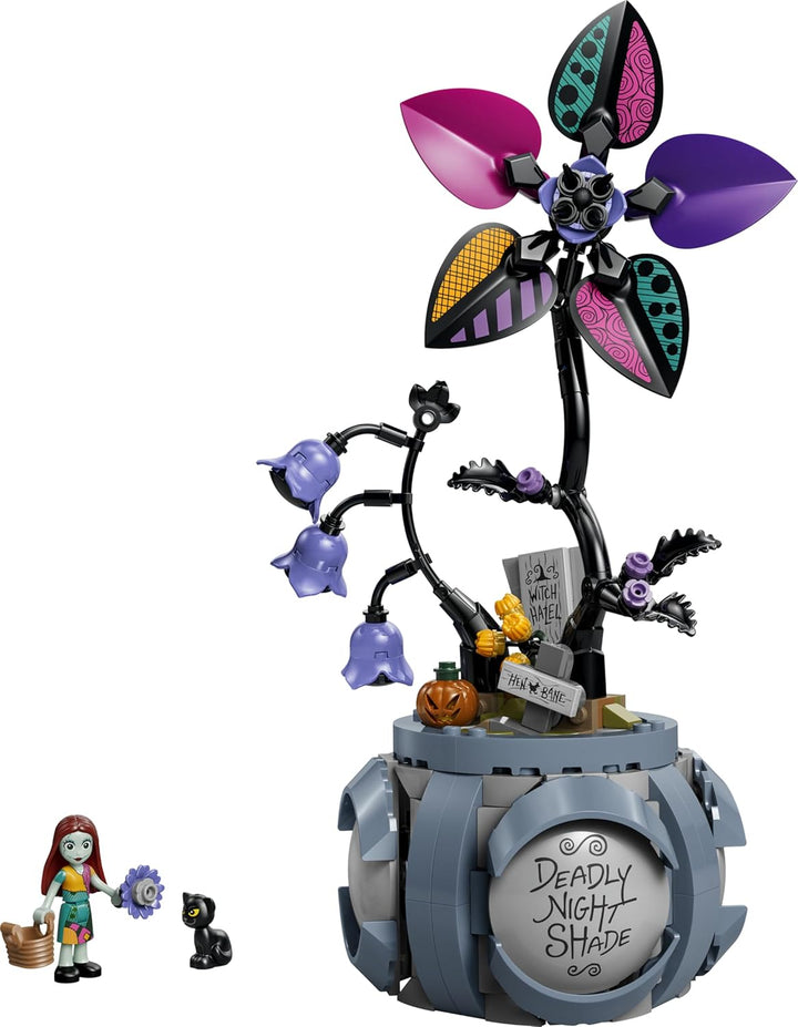 LEGO ǀ Disney Sallys Blumentopf - DIY Schlafzimmer Deko mit 2 Kunstblumen, 2 Mini Puppen & Zubehör -