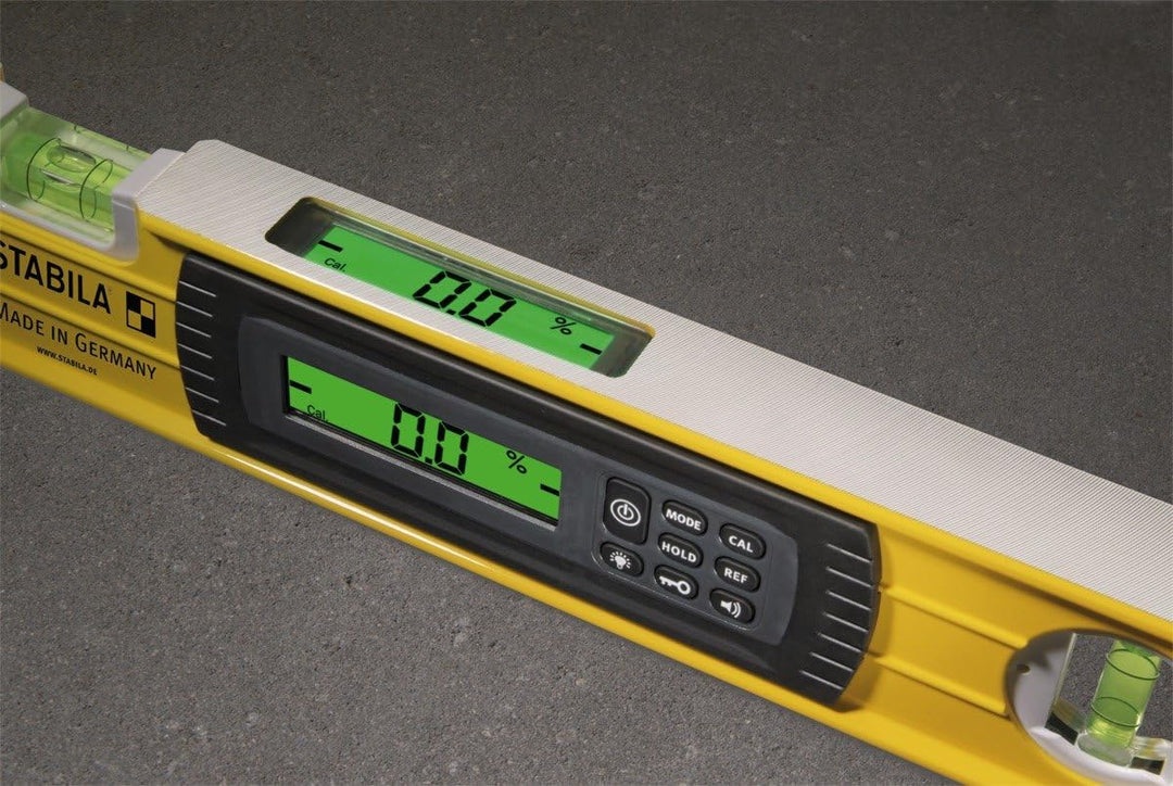 STABILA Elektronische Wasserwaage TECH 196, 61 cm, 2 Digital-Displays, Messbereich: 0° – 360° (4 x 9