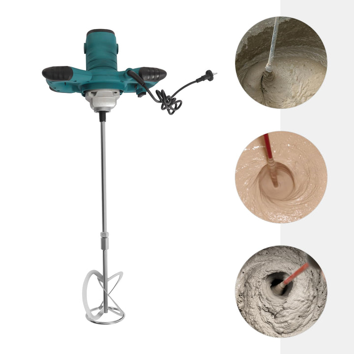 Betonmischer, 2100W Mörtelrührer Rührwerk Beton with 6 Speed Quirl Mörtelrührer m14 Betonrührer Idea