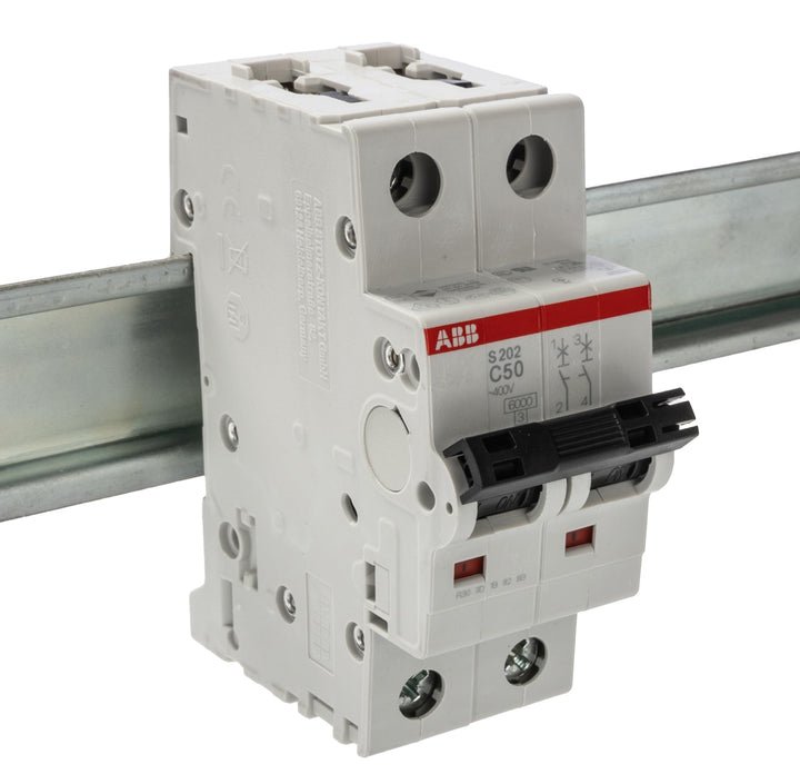 ABB 2CDS252001R0504 Miniature Circuit Breaker, Metall, Kunststoff, 88 mm, 250 g, 92 mm, weiss/rot