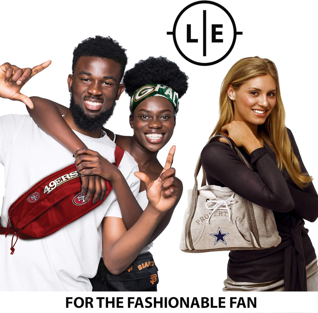 Littlearth NFL Curve Damen Geldbörse mit Reissverschluss und Abnehmbarer Handgelenkschlaufe, Teamfar