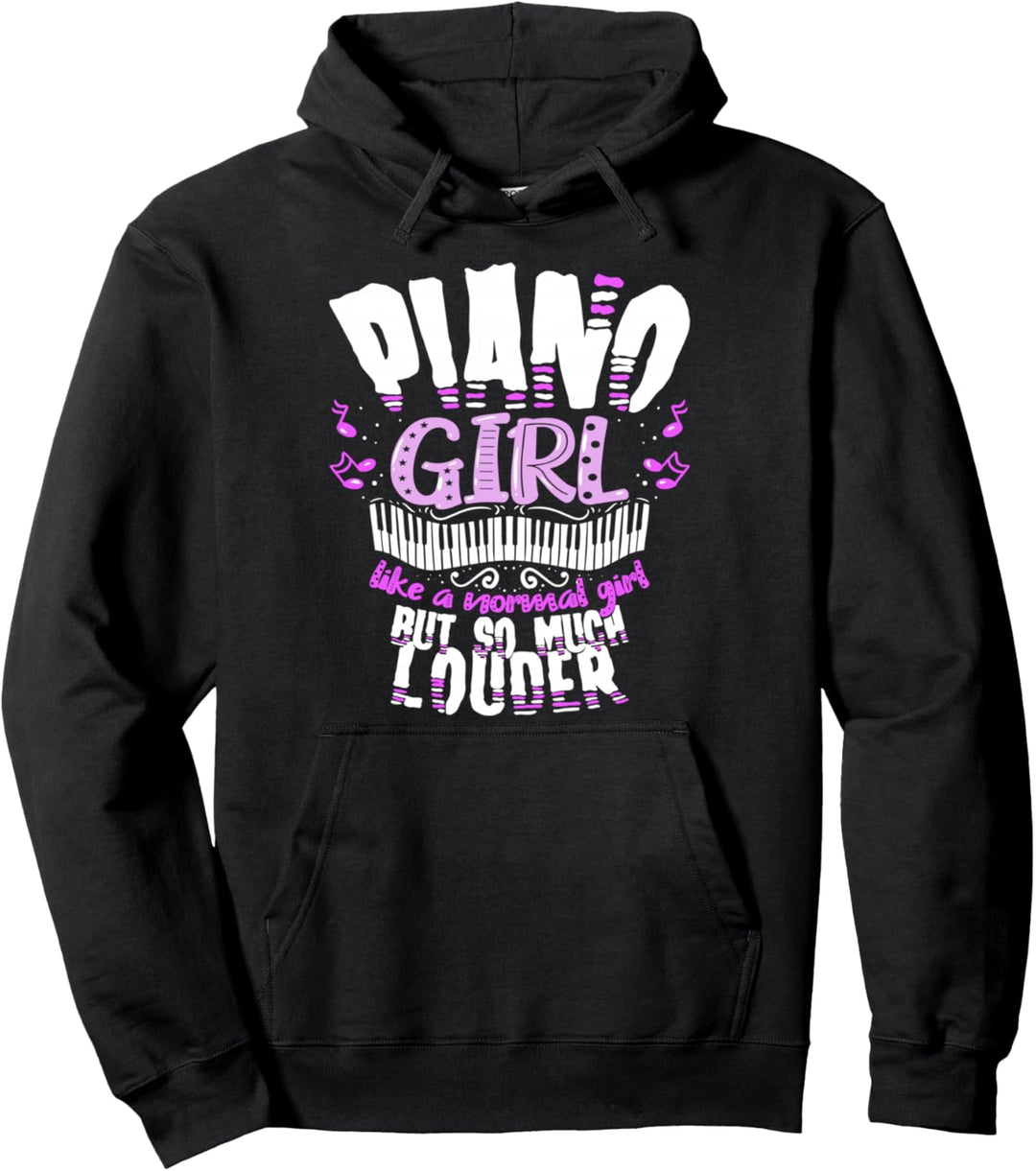 Piano Girl Klavier Klassik Klavierspielerin Frauen Pianistin Pullover Hoodie