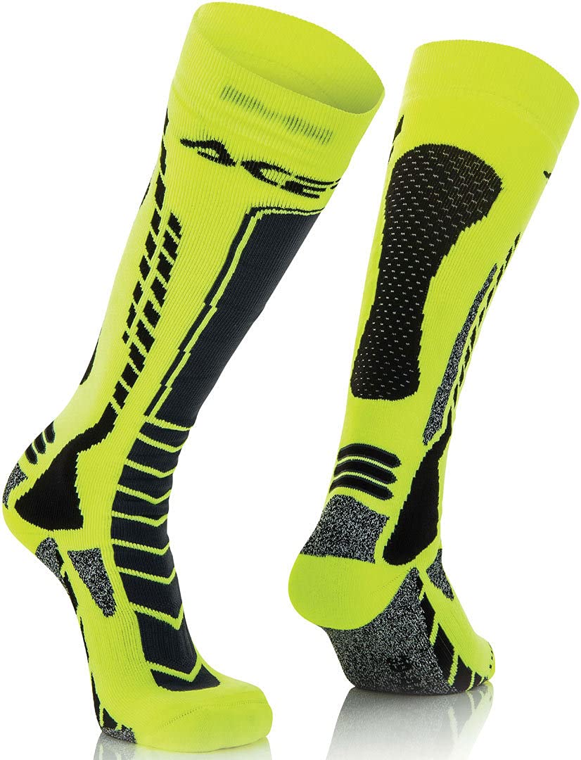 Acerbis Herren 22077 Socke Mx Pro L XL (1er Pack) XXL Schwarz Gelb, XXL Schwarz Gelb