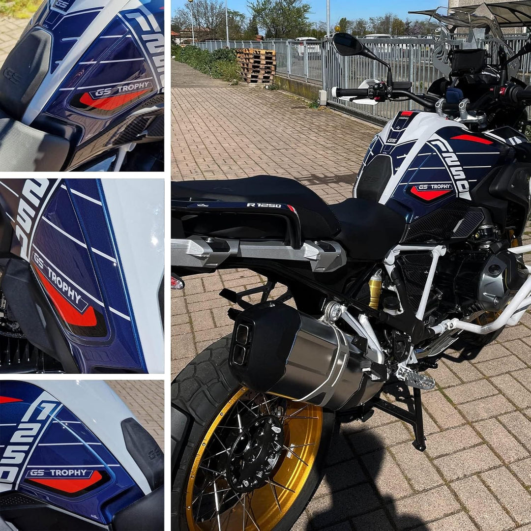 Resin Bike Motorrad-Aufkleber passend für BMW R 1250 GS Trophy 2023 Motorrad-Schutz gegen Stösse und