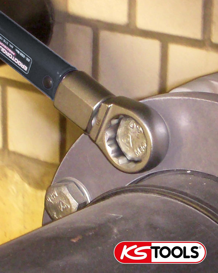 KS Tools Einsteck-Ringschlüssel 9x12mm 516.2311 11mm I Ringschlüssel mit Stiftsicherung I Verchromt