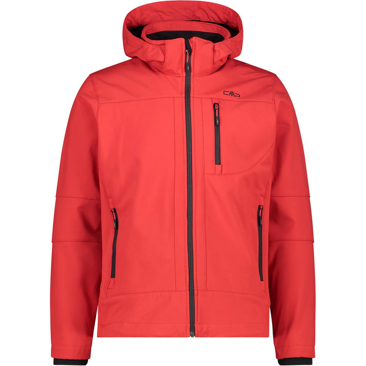 CMP Herren Zip Kapuzenjacke 46 Ferrari-Nero, 46 Ferrari-Nero