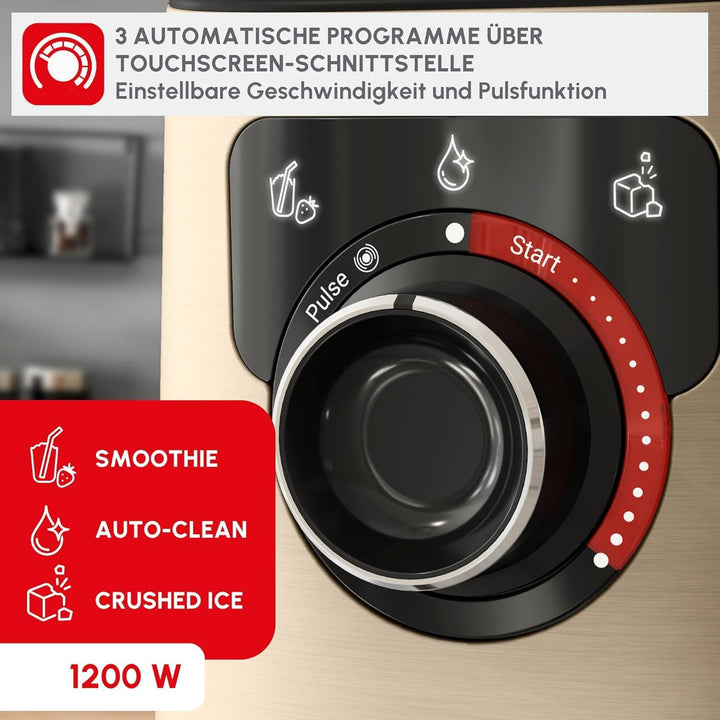 Tefal PerfectMix Standmixer, Hochgeschwindigkeits-Standmixer, Auto-Programme, Powelix-Klingentechnol