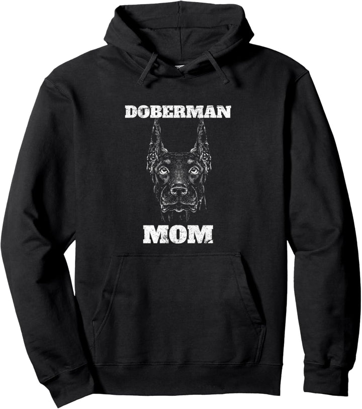 Doberman Mom Hundebesitzerin Pullover Hoodie