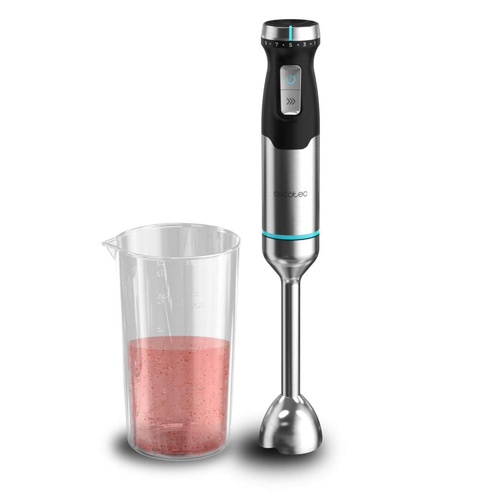 Cecotec Handmixer Power Pulsar 2300MAX. 2300W maximale Leistung, 4 Klingen aus Edelstahl, XL-Fuss, S
