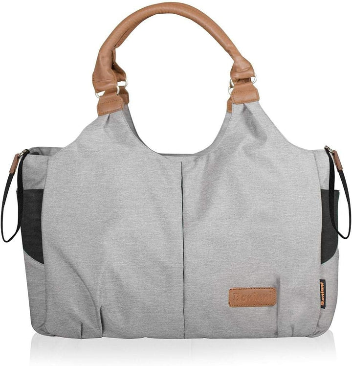 Baninni Wickeltasche Palermo Hellgrau Windeltasche Babytasche Pflegetasche