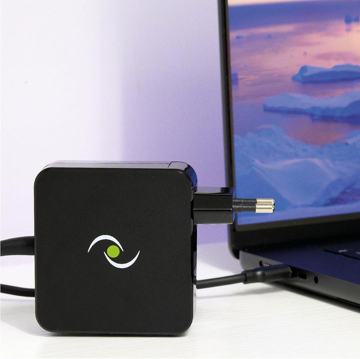 Tecnoware USB Typ-C Universal-Adapter 65 W - Batterieladegerät kompatibel mit jedem Notebook mit USB