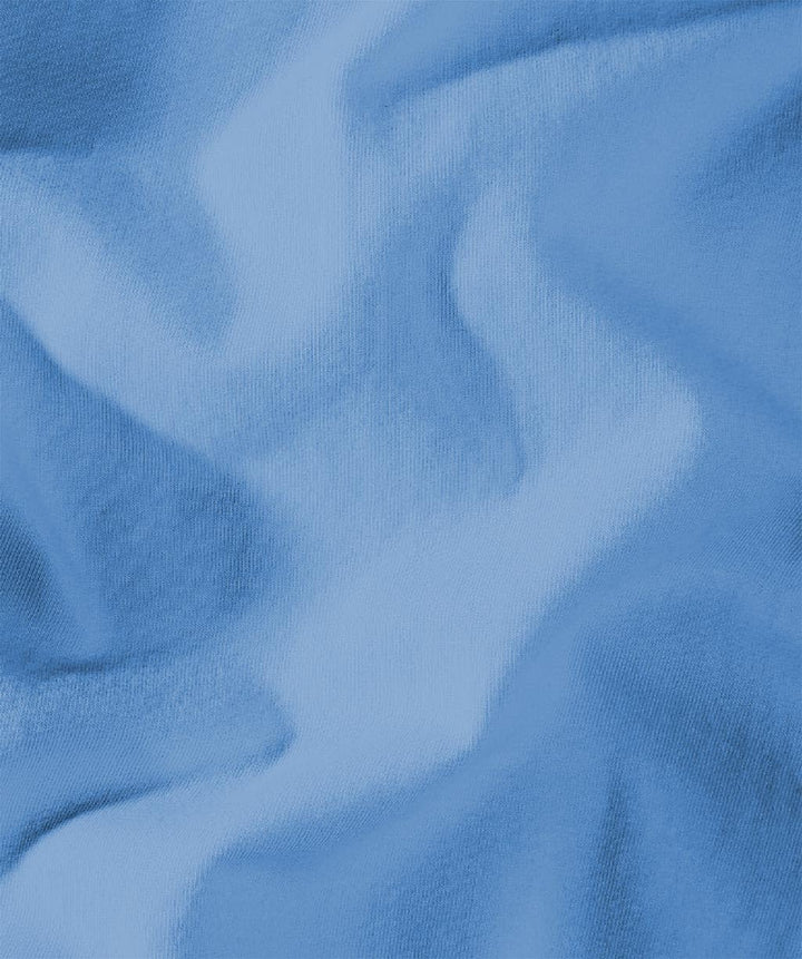 fleuresse Comfort Spannbettlaken, 96% Baumwolle, 4% Elasthan, Mittelblau, 200 x 200 cm 200 x 200 cm