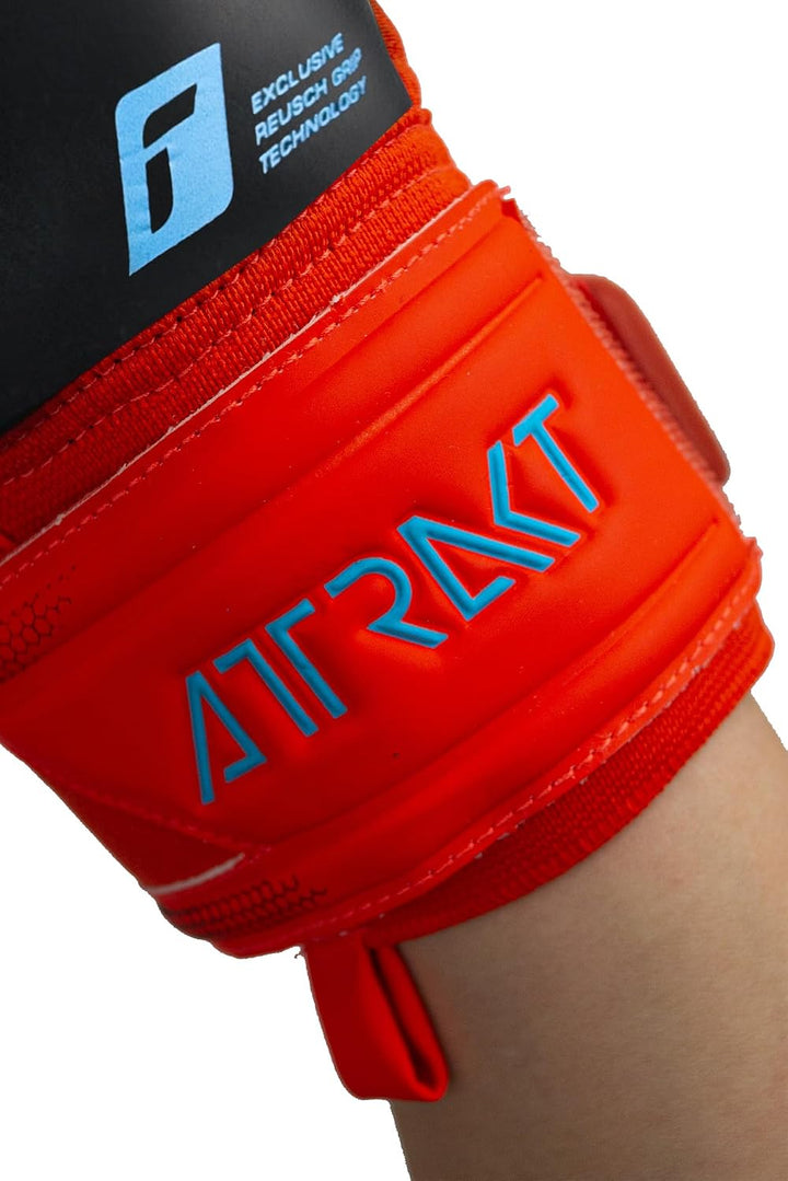 Reusch Herren Attrakt Freegel Torwarthandschuhe 9 Bright Red / Future Blue / Bla, 9 Bright Red / Fut
