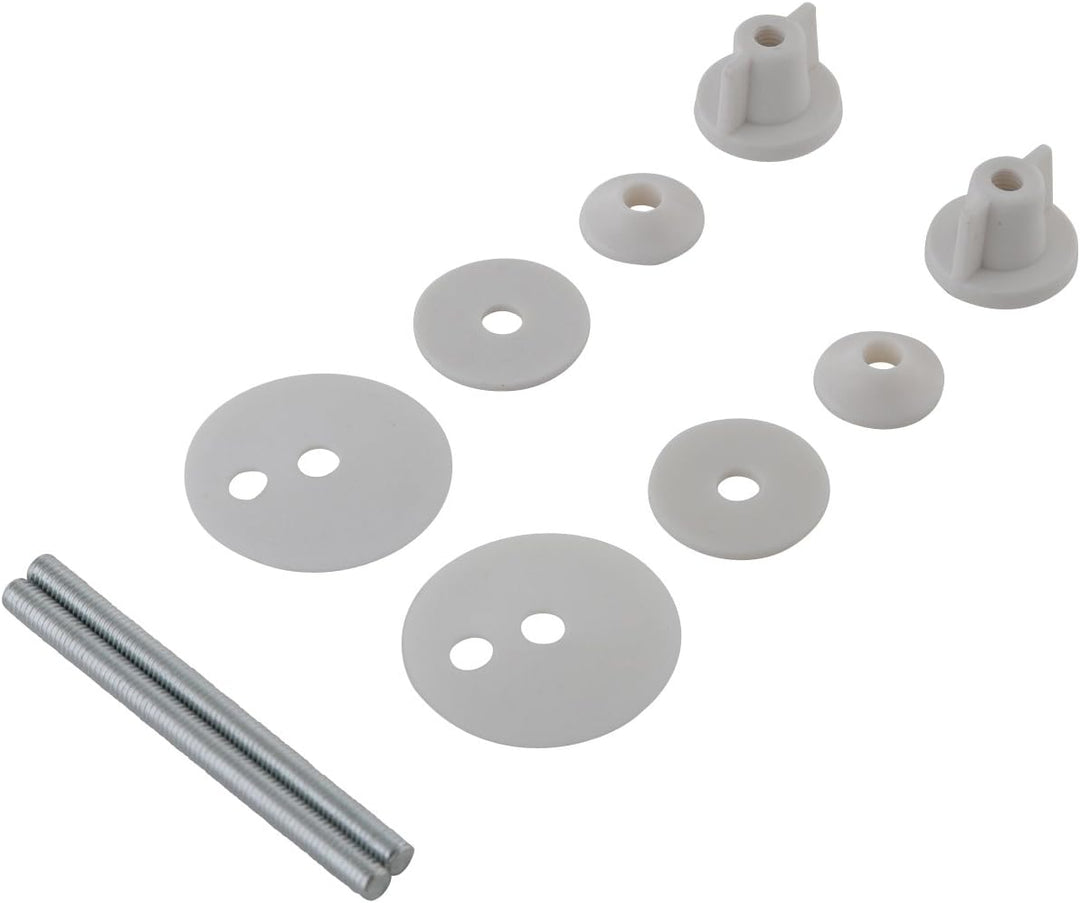 axentia WC-Sitz mit einer Duroplast Absenkautomatik, weisser Kunsstoff Toilettensitz ca. 45 x 37 x 3