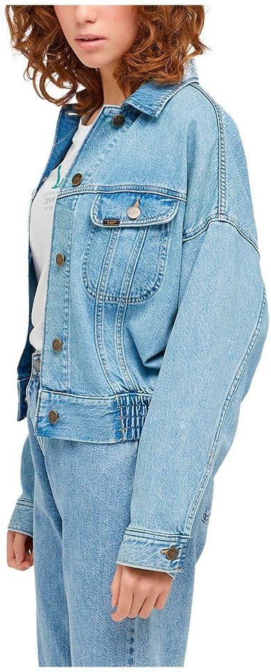 Lee Damen Batwing Rider Denim Jacket L DEADLY SKIES, L DEADLY SKIES