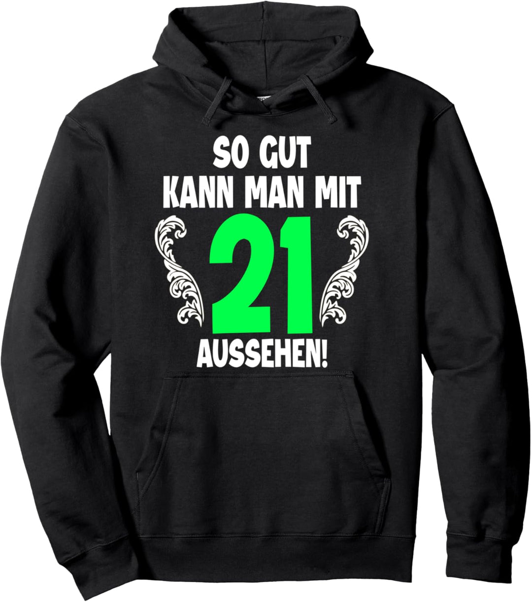 21. Geburtstag Mann Frau 2001 Damen Herren Feier 21 Jahre Pullover Hoodie