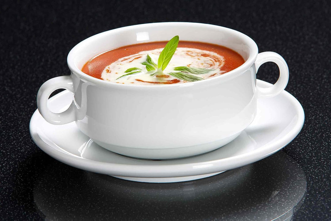 Ritzenhoff &amp; Breker Bianco Suppentasse mit Untertasse 245 ml 6er Set, Weiss