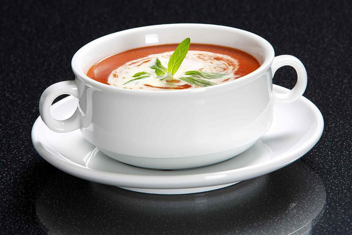 Ritzenhoff &amp; Breker Bianco Suppentasse mit Untertasse 245 ml 6er Set, Weiss