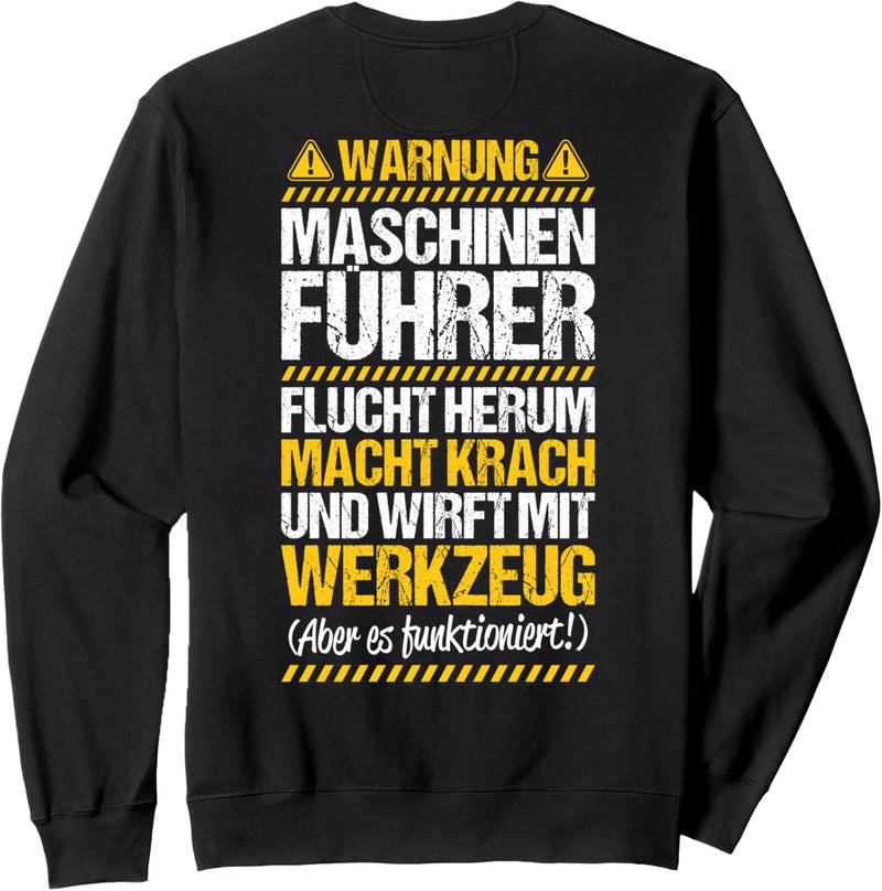 Anlagenführer Wirft Mit Werkzeug Maschinenführer Sweatshirt