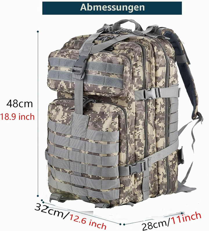 50L Strapazierfähiger Nylon Wasserdichter Angeln Jagdrucksack Outdoor Militär Rucksäcke Taktische Sp