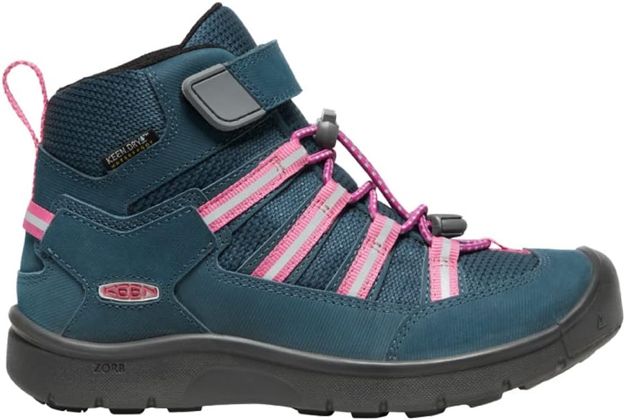 KEEN Unisex Kinder Hikeport 2 Sport Mid Waterproof, Blue Wing Teal Fruit Dove