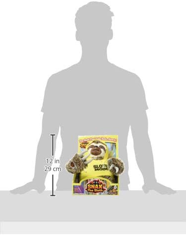 John Adams 577 10927 EA Snax The Sloth, Yellow,25.4 x 20.5 x 35.5 Centimeters
