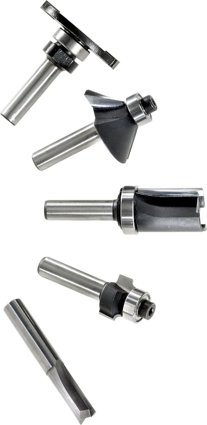 Festool Fräserbox Box-OF HW S8 Mix (mit Bündigfräser, Dübelbohrer, Nutfräser mit Bohrschneider, Abru