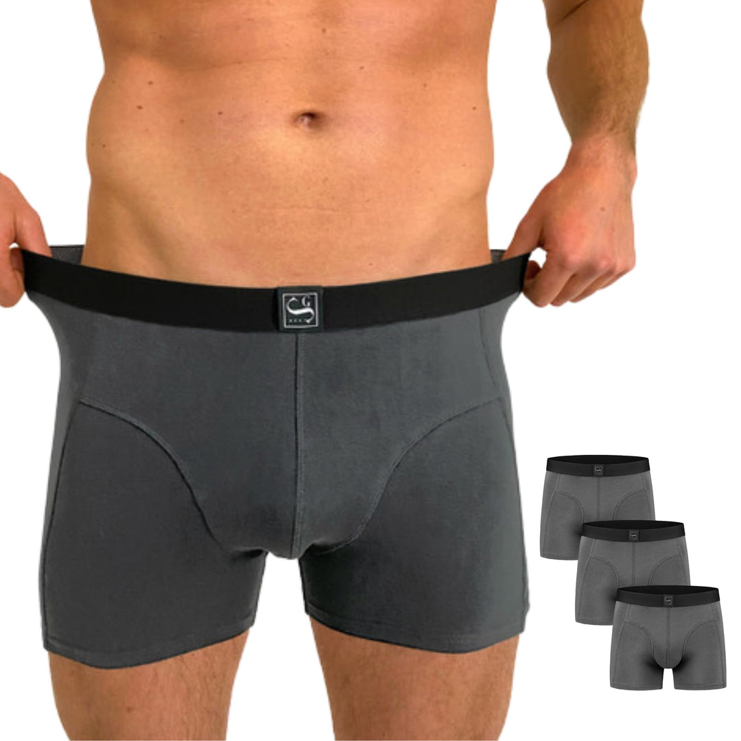 SITZTGUT Boxershorts Herren aus Baumwolle - Trocknergeeignet, Kratzfrei ohne Etikett, Bequeme Passfo