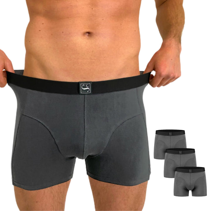 SITZTGUT Boxershorts Herren aus Baumwolle - Trocknergeeignet, Kratzfrei ohne Etikett, Bequeme Passfo