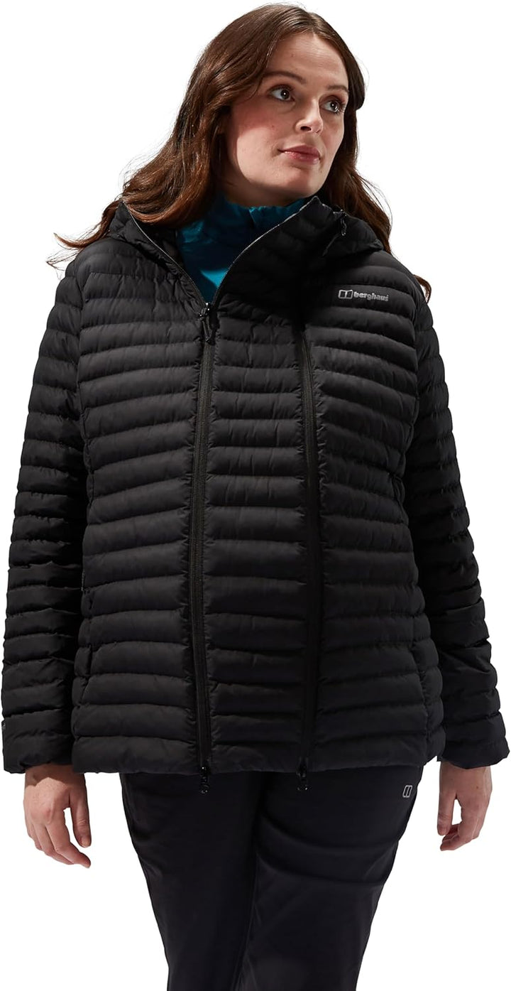 Berghaus Damen Nula Hooded Maternity 2in1 Jacket 36 Schwarz, 36 Schwarz