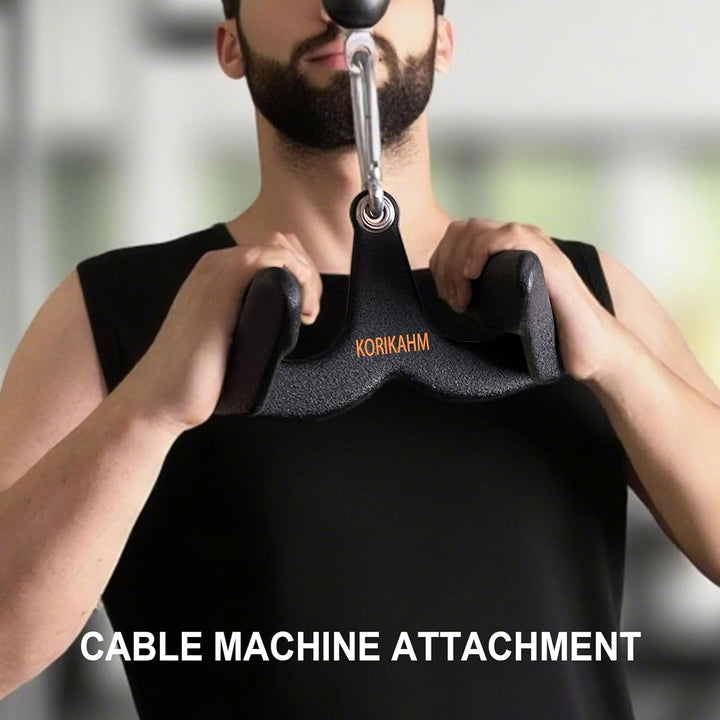 Ergonomic Design Lat Pull down Bar Grip Handle, Lat Pulldown Attachments, Strength Trainer for Athle