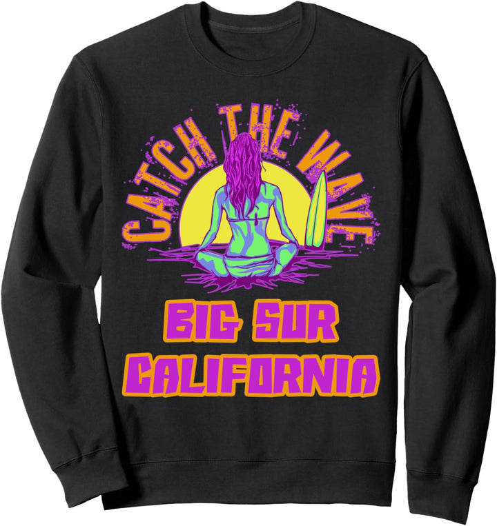 Big Sur Kalifornien Shirt Surfen Vaporwave Aesthetic Beach Sweatshirt