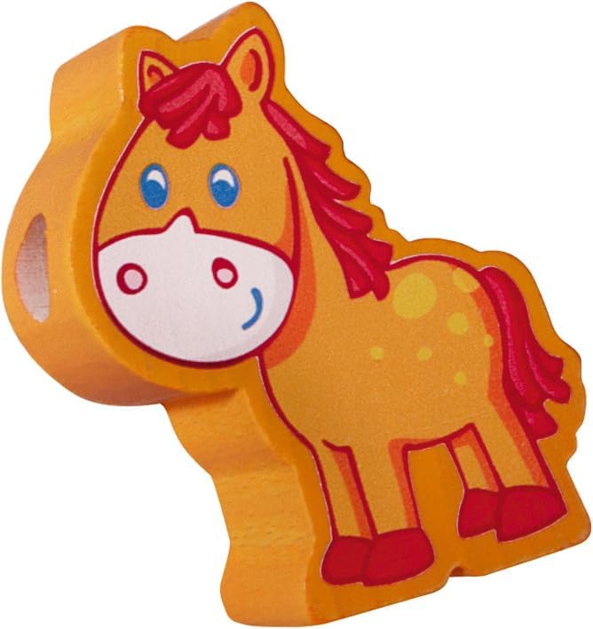 HABA 5580 - Meine erste Spielwelt Bauernhof Fädelspiel auf dem Land, liebevoll gestaltetes Lernspiel