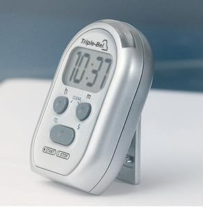 Humantechnik tripleBel, Vibrationstimer, Kurzzeitwecker, Stoppuhr für Schwerhörige
