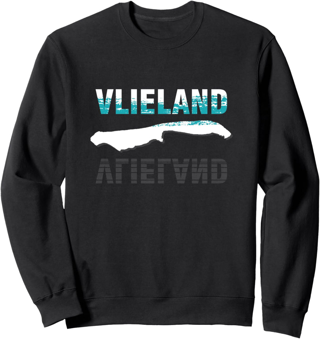 Vlieland Niederland Holland Landkarte Koordinaten Sweatshirt