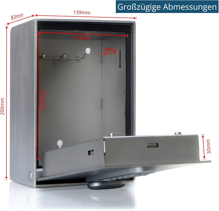 masunt Schlüsseltresor 2120 E Code | Innovative Online-Codevergabe aus der Ferne | elektronischer Sc