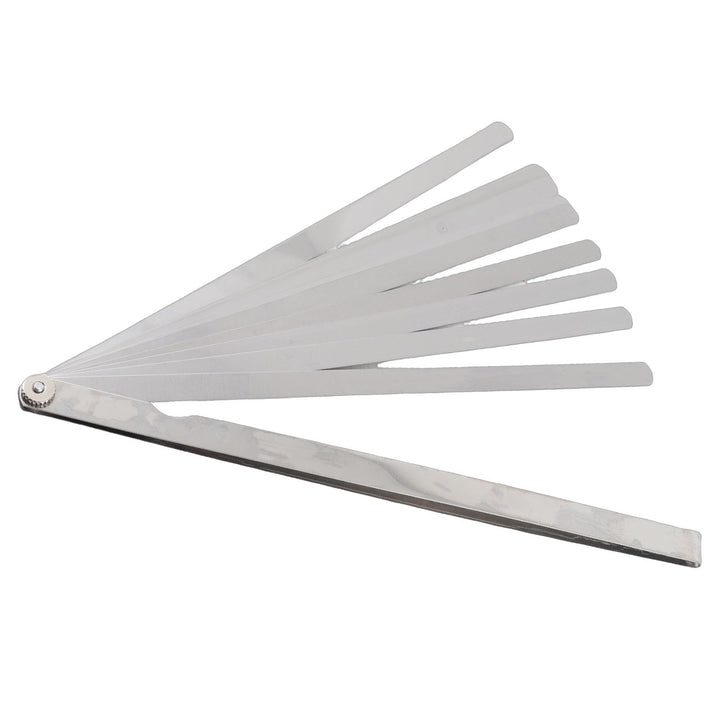 Fafeicy 300mm Gap Fühlerlehre mit 17 Messklingen, 0.02-1mm Dicke Edelstahl-Messwerkzeug, Drehbares u